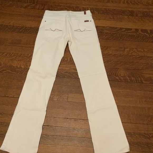 🎉 Host Pick 🎉 SALE:7 for All Mankind vintage white jeans size 28 - Picture 4 of 11